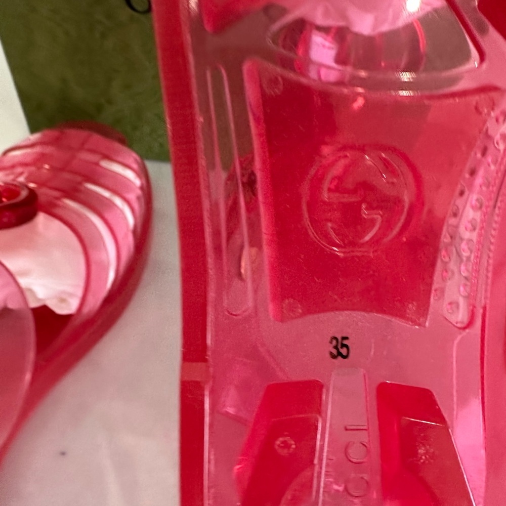 Gucci GG Rubber Sandals - Picture 7 of 9